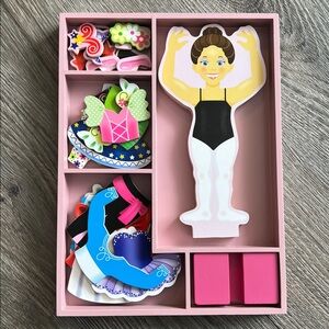 Melissa & Doug, magnetic dress up Nina Ballerina. COMPLETE! LIKE NEW!! Ages 3+
